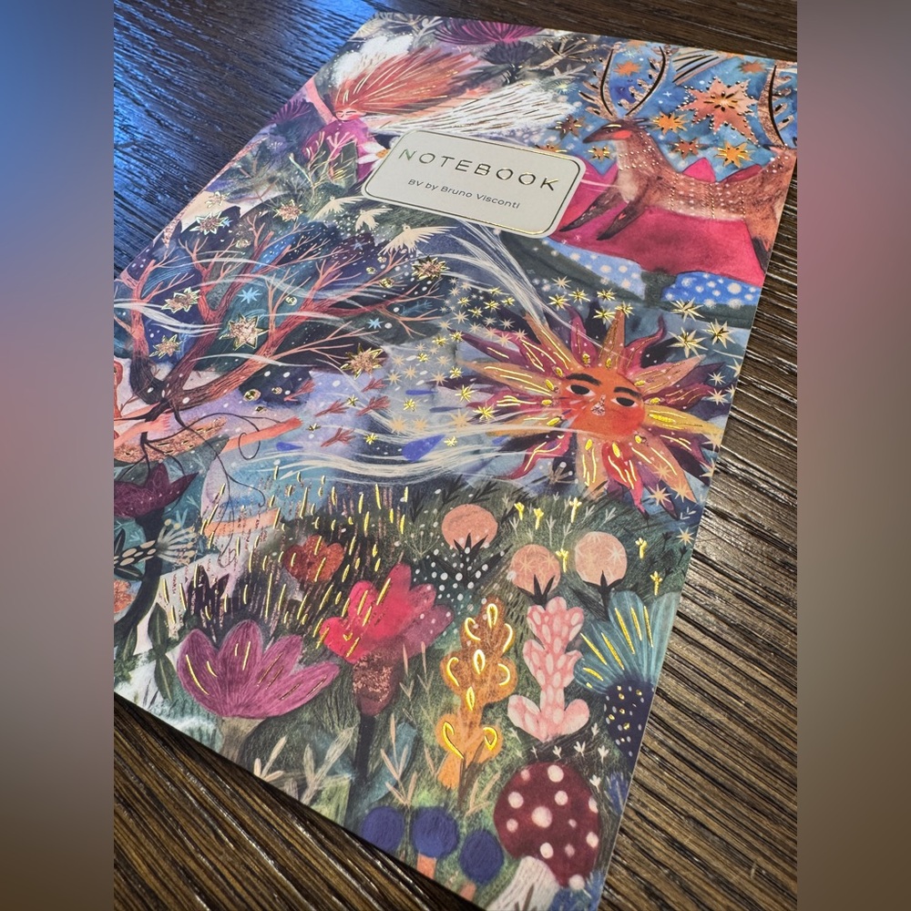 Electric Fantasy Notebook – BV Bruno Visconti – Vibrant Floral